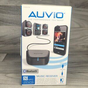 Auvio 1500476 Bluetooth NFC Music Receiver New (Open Box)